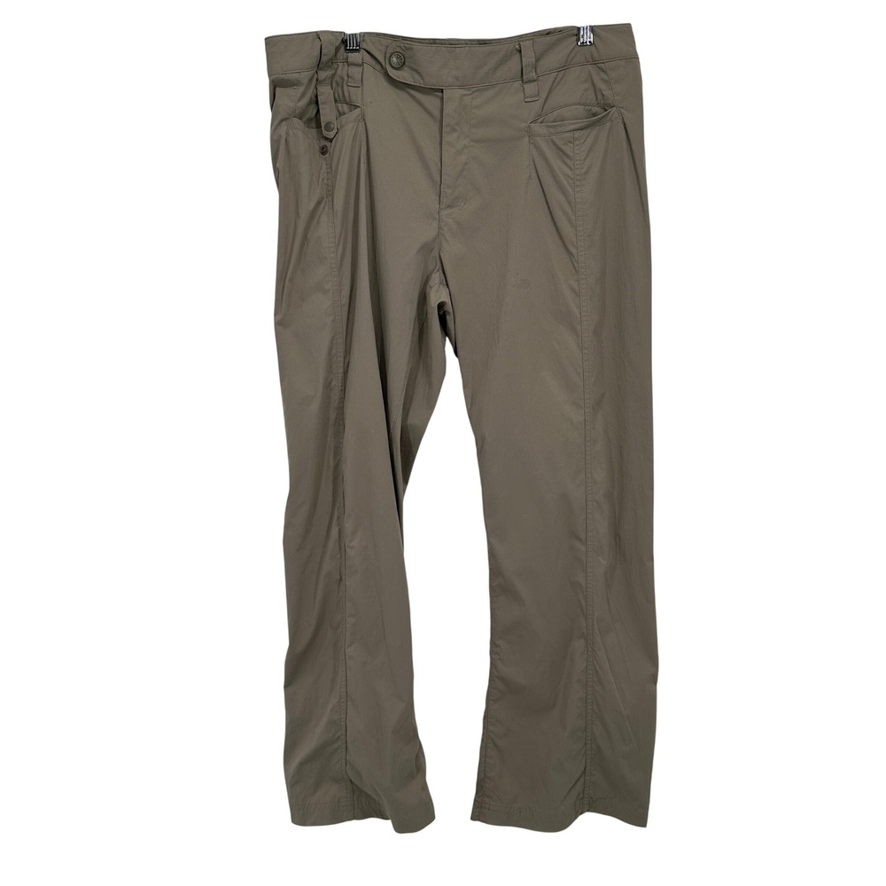 Royal Robbins Women 12 Short Tan Khaki Hiking Pants Stretch Outdoor Travel Cargo